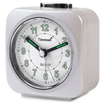 Relógio-despertador analógico Timemark Branco Silencioso com som Modo noturno