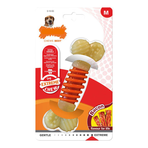 Mordedor para cão Nylabone Extreme Chew Pro Action Bacon Tamanho M Nylon