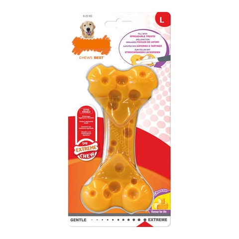 Mordedor para cão Nylabone Dura Chew Queijo Tamanho L Nylon