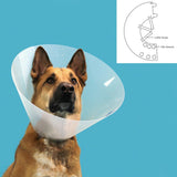 Colar Isabelino para Cães KVP Quick Fit Transparente (39-48 cm)