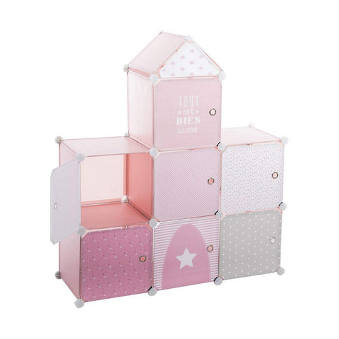 Estantes Atmosphera Pink Castle Infantil Modular Polipropileno (95,5 x 32 x 109 cm)