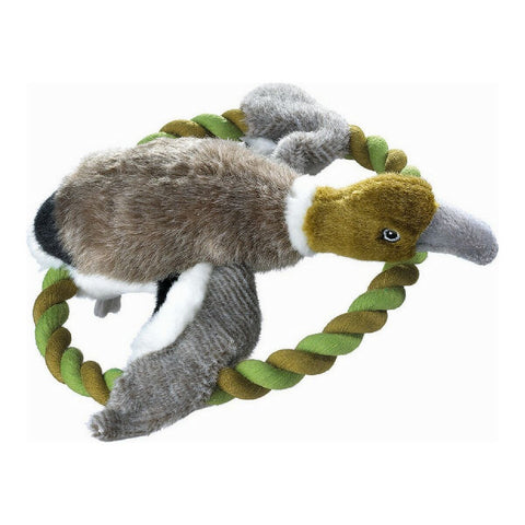 Peluche para cães Hunter Wildlife Train Com corda Pato (26 cm)