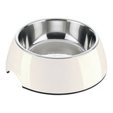 Comedouro para Cão Hunter Melamina Aço inoxidável Branco 350 ml (18,5 x 18,5 x 9,5 cm)