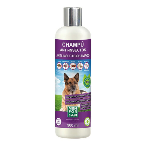 Champô para animais de estimação Menforsan 300 ml Repelente de insetos Cão