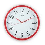 Relógio de Parede Vermelho Plástico (Ø 30 cm)