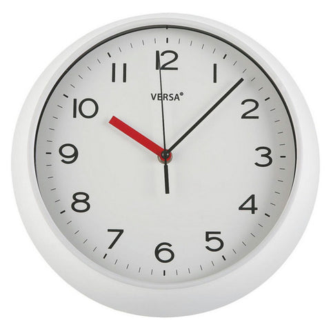 Relógio de Parede Versa Preto Multicolor Plástico 6,6 x 29,3 x 29,3 cm