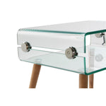 Mesa de Cabeceira DKD Home Decor Cristal madeira de faia (55 x 40 x 55 cm)