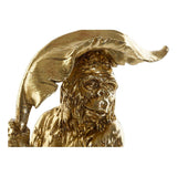 Figura Decorativa DKD Home Decor Dourado Resina Colonial Folha de planta 16,5 x 10,6 x 22,5 cm