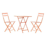 Conjunto de mesa com 2 cadeiras DKD Home Decor MB-177412 Coral 60 x 60 x 75 cm (3 pcs)