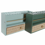 Organizador Multiusos DKD Home Decor LD-181379 Verde Polipropileno Madeira MDF 30 x 9 x 17 cm (2 Unidades)