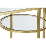 Consola DKD Home Decor Espelho Cristal Dourado Metal Moderno (102 x 36 x 79 cm)