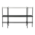 Consola DKD Home Decor Preto Metal Branco Mármore Moderno (120 x 40 x 80 cm)