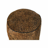 Repousa pés DKD Home Decor 46 x 46 x 50 cm Preto Castanho Leopardo Colonial