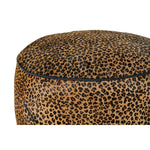 Repousa pés DKD Home Decor 46 x 46 x 50 cm Preto Castanho Leopardo Colonial