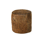 Repousa pés DKD Home Decor 46 x 46 x 50 cm Preto Castanho Leopardo Colonial