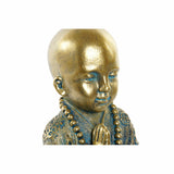 Figura Decorativa DKD Home Decor Azul Multicolor Dourado Monge Oriental 17 x 13,6 x 21,8 cm