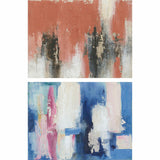 Pintura DKD Home Decor Abstrato 120 x 4 x 90 cm Moderno (2 Unidades)