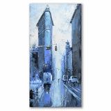 Pintura DKD Home Decor Cidade 60 x 3 x 120 cm Loft (2 Unidades)