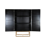 Armário DKD Home Decor   110 x 50 x 180 cm Preto Metal Choupo