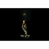 Lâmpada de mesa DKD Home Decor Preto Dourado Poliéster Resina Macaco (25 x 25 x 48 cm)