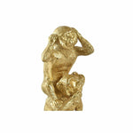 Figura Decorativa DKD Home Decor Dourado Macacos 9 x 7 x 25 cm