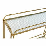 Serveertafel DKD Home Decor Dourado Metal Cristal 80 x 28 x 81 cm