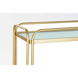 Serveertafel DKD Home Decor Dourado Metal Cristal 80 x 28 x 81 cm