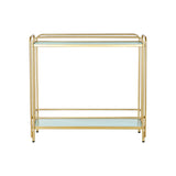 Serveertafel DKD Home Decor Dourado Metal Cristal 80 x 28 x 81 cm