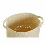 Conjunto de Cestas DKD Home Decor Bege Fibra natural (34 x 34 x 37 cm)