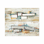 Pintura DKD Home Decor 150 x 3 x 60 cm Abstrato Loft (2 Unidades)