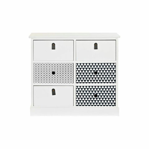 Cómoda DKD Home Decor Cinzento Branco Madeira de paulónia (68 x 25 x 62 cm)