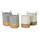 Conjunto de Cestas DKD Home Decor 40 x 40 x 52 cm Fibra natural Boho (2 Unidades)