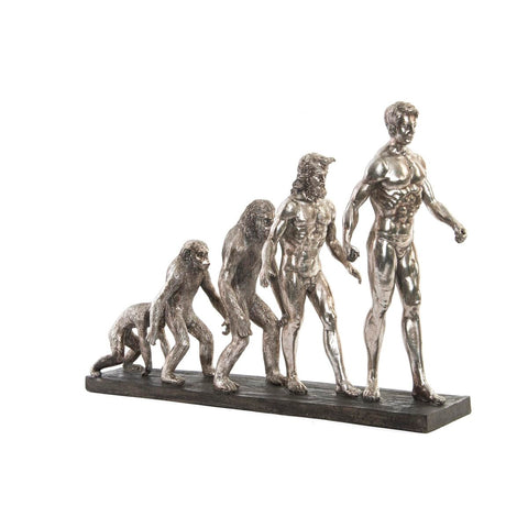 Figura Decorativa DKD Home Decor Origin of Species Prateado Cromado 55 x 18 x 42 cm