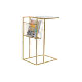 Porta-revistas DKD Home Decor Espelho Dourado Metal (48 x 35 x 71 cm)