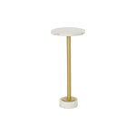 Mesa de apoio DKD Home Decor Dourado Metal Mármore 27 x 27 x 62 cm