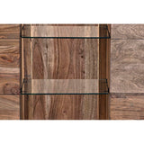 Aparador DKD Home Decor Castanho Cristal Acácia (175 x 40 x 78 cm)