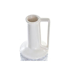 Vaso DKD Home Decor 14 x 14 x 45 cm Porcelana Azul Branco Mediterrâneo