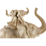 Figura Decorativa DKD Home Decor 24 x 10 x 25,5 cm Elefante Dourado Colonial