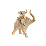 Figura Decorativa DKD Home Decor 24 x 10 x 25,5 cm Elefante Dourado Colonial