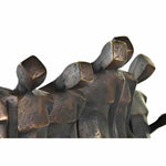 Figura Decorativa DKD Home Decor Preto Cobre Resina Pessoas Moderno (40 x 10,5 x 34,5 cm)