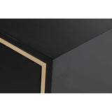 Mesa de Cabeceira DKD Home Decor Preto Multicolor Dourado Madeira Metal 30 x 40 cm 50 x 40 x 53 cm