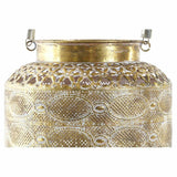 Lanterna DKD Home Decor 26,5 x 26,5 x 22 cm Acabamento envelhecido Cristal Dourado Metal Árabe