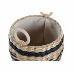 Conjunto de Cestas DKD Home Decor Preto Natural Fibra natural Colonial 30 x 30 x 25 cm (3 Peças)