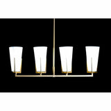 Candeeiro de teto DKD Home Decor Dourado Branco (67 x 14 x 22 cm)