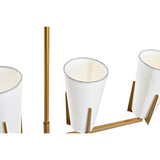 Candeeiro de teto DKD Home Decor Dourado Branco (67 x 14 x 22 cm)