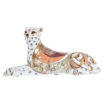 Figura Decorativa DKD Home Decor Branco Laranja Leopardo Colonial 24 x 10 x 12 cm