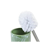 Conjunto de Banho DKD Home Decor Verde Prateado Polipropileno Dolomite Tropical Folha de planta 9,5 x 9,5 x 37 cm