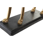 Figura Decorativa DKD Home Decor 44,5 x 17 x 65,5 cm Preto Dourado Cão