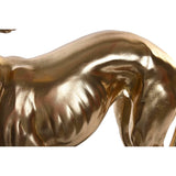 Figura Decorativa DKD Home Decor 44,5 x 17 x 65,5 cm Preto Dourado Cão