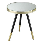 Mesa de apoio DKD Home Decor Espelho Dourado Aço (42,5 x 42,5 x 48 cm)